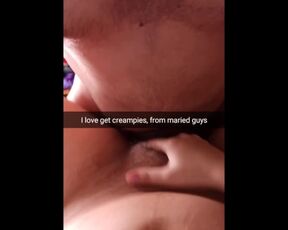 I Love Unprotected Sex and Creampies with an old Married Guys - Snapchat Cuckold