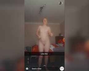 Naked macarena dance on snapchat