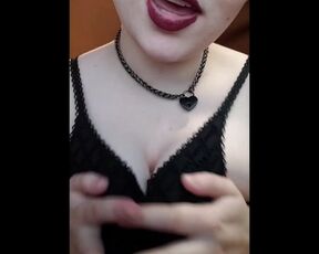 I want you to Cum for my Big Boobs- Goth POV Dildo Titfuck Onlyfans Leak!