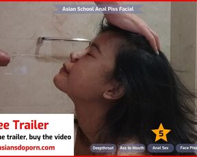 Asian Schoolgirl Anal and Piss Facial Part 2