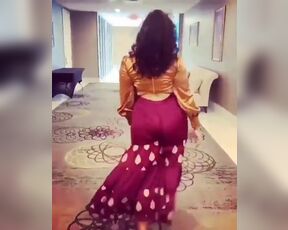 Big Ass Indian Wife Tease Walk