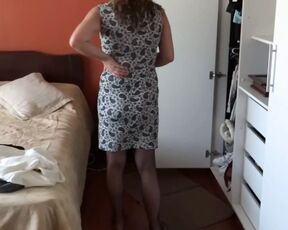 My mature wife gets dressed to go to the motel for the first time with my best friend