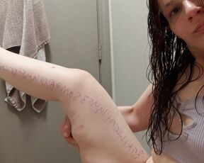 Masterbating in the bathroom