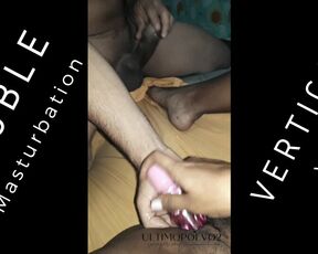 Joint Masturbation ends with a double penetration in the room of the house (Vertical) vertical video by Ultimopolvo