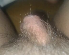 Extreme close up on my huge clit head pulsating