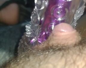 Testing my new vibrator - Playing with my giant clit