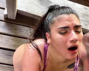 Latina Fucked in Miami Outside in Public by BBC