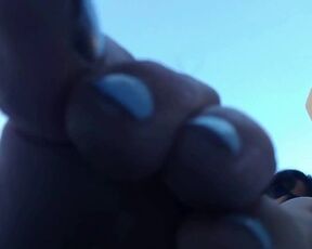 Mis dedos de los pies bien cerca!